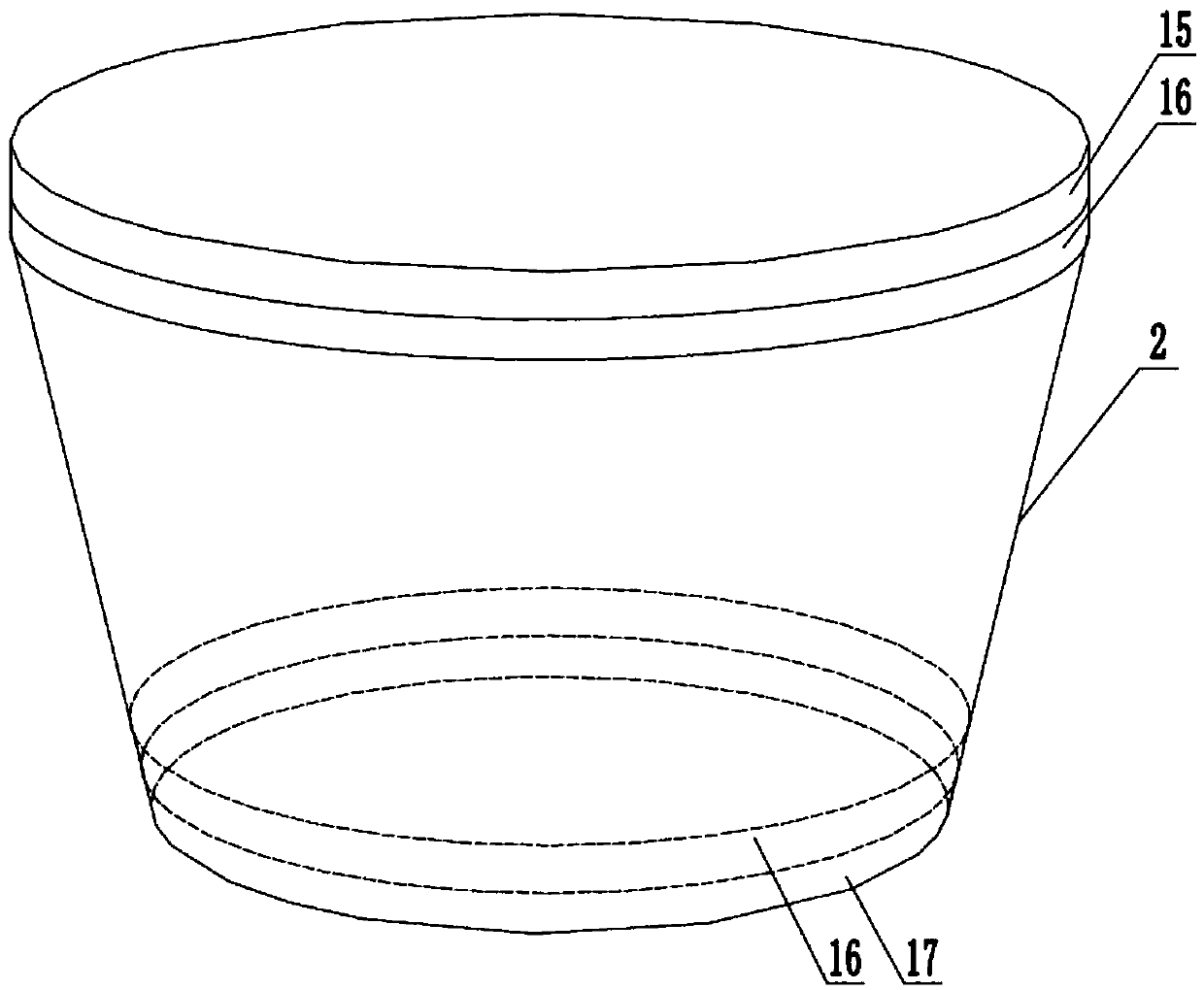 A dynamic leaching residue sampling device