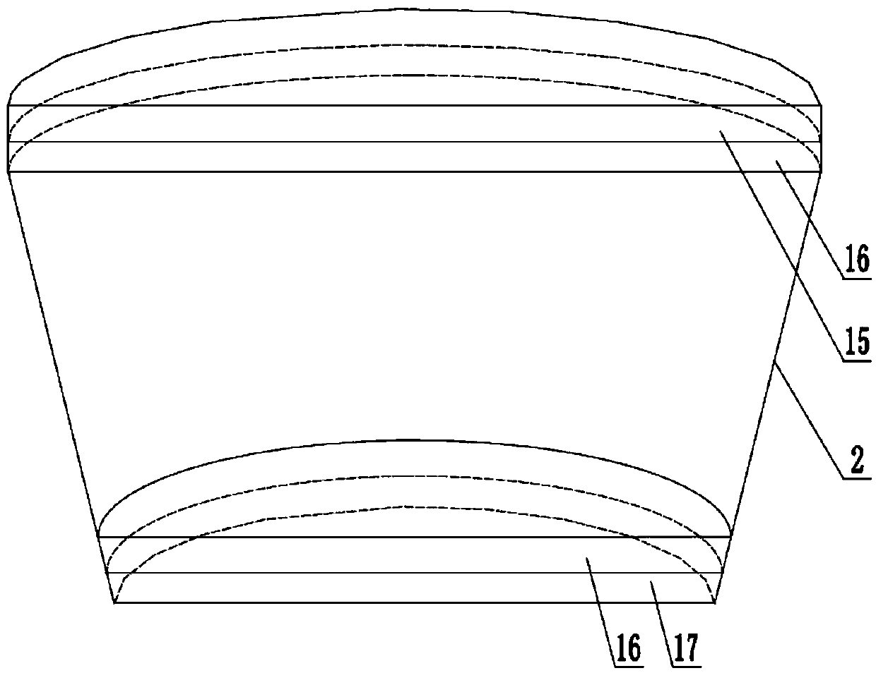 A dynamic leaching residue sampling device