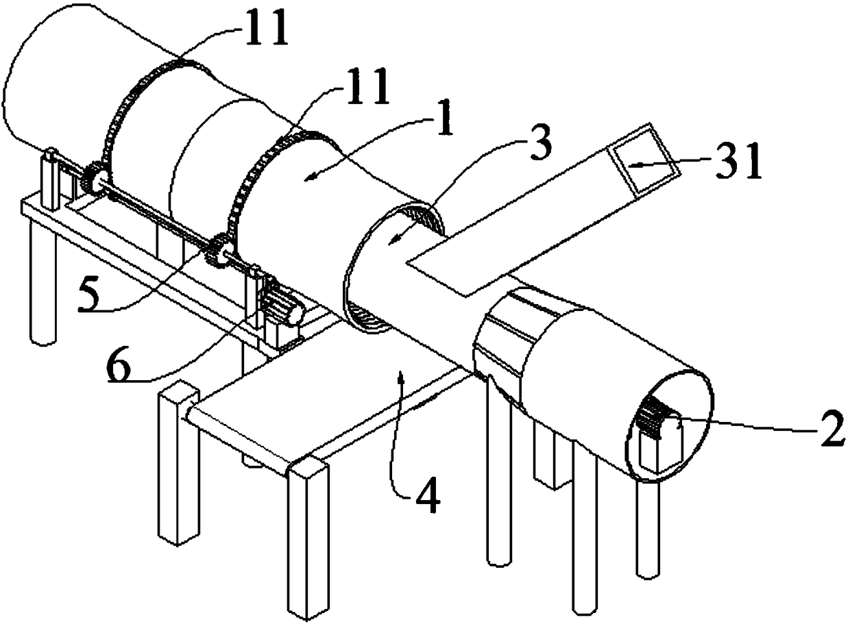 Garbage separating device and garbage moistening and separating device