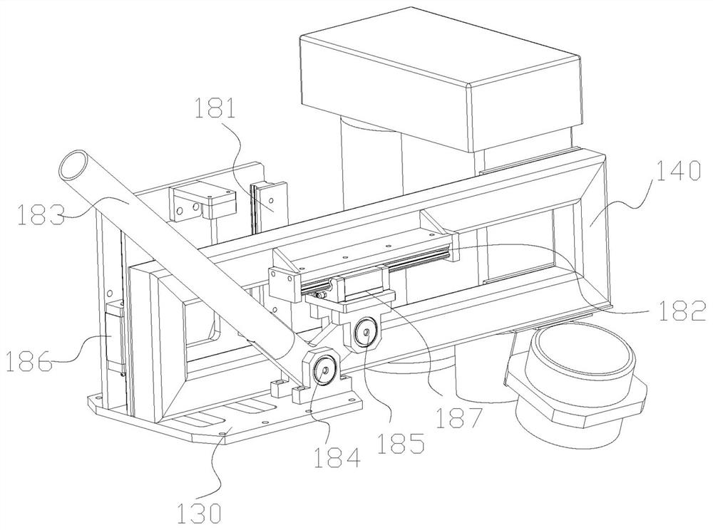 A wind power blade root skin cutting device