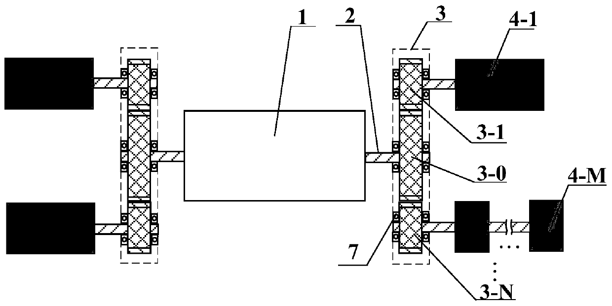 High-flow hydraulic pump unit oil supply system in transfer parallel connection