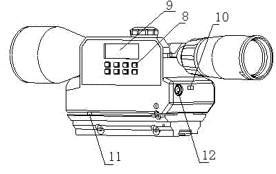 Automatic fire control trajectory regulation platform adopting laser for auxiliary lighting