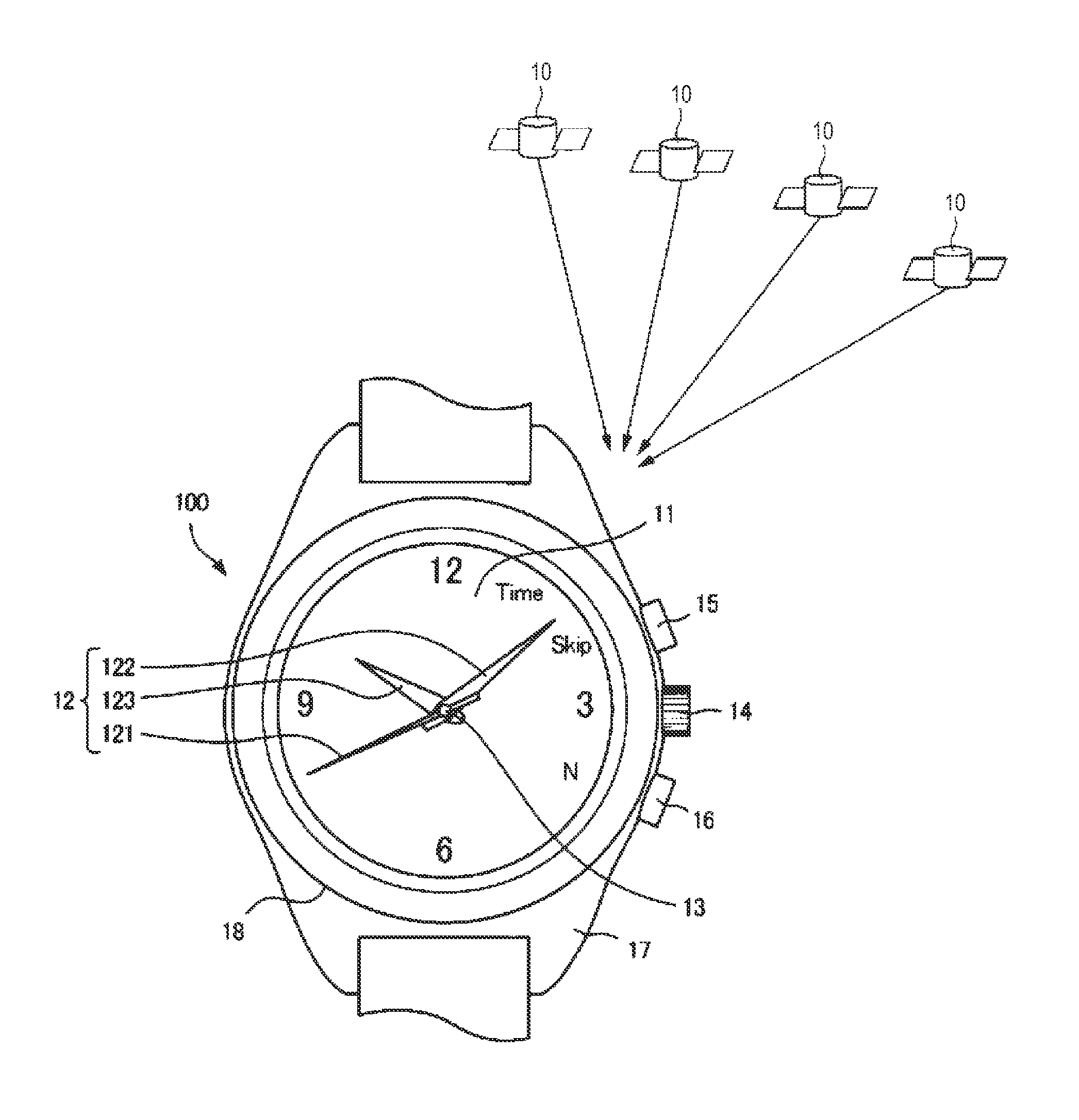 Electronic Timepiece and Reception Control Method for an Electronic Timepiece