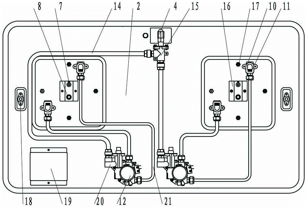 Novel flat-plate type gas stove