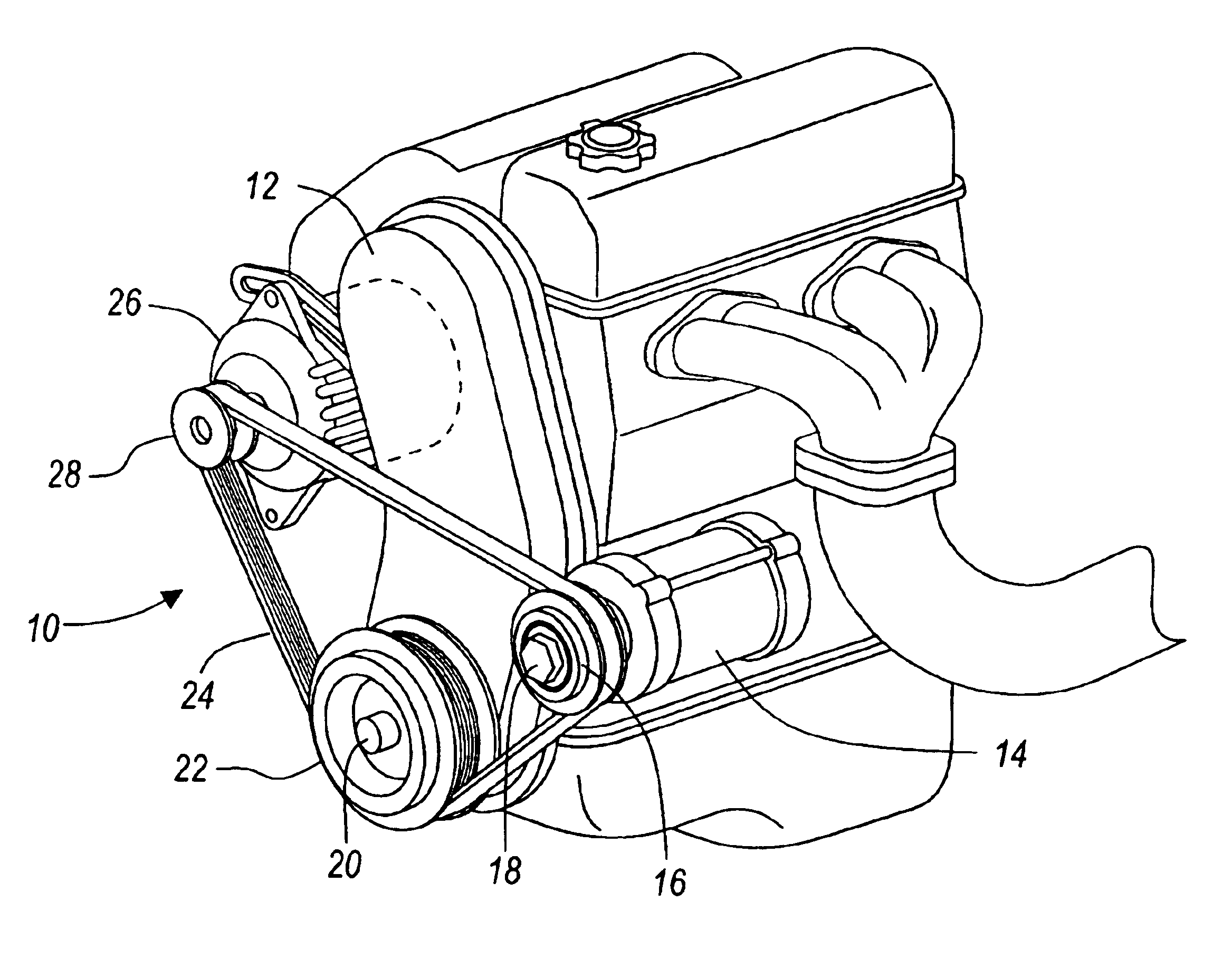 Starter pulley with integral clutch