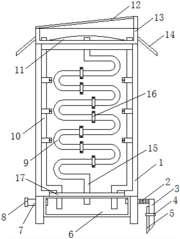 Electrical cabinet with rainwater collecting function