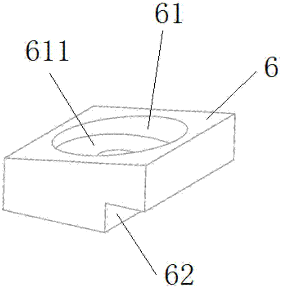 Inner ring structure of adjustable stator blade of engine fan