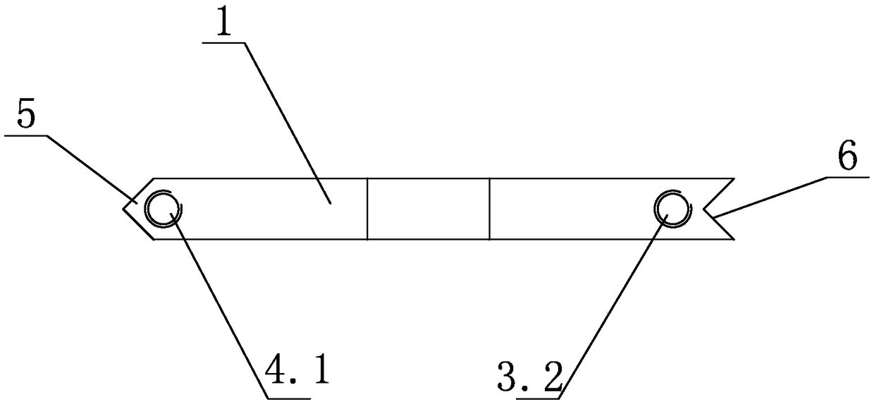 Tool for bar-shaped deep groove foundation excavation and grouting