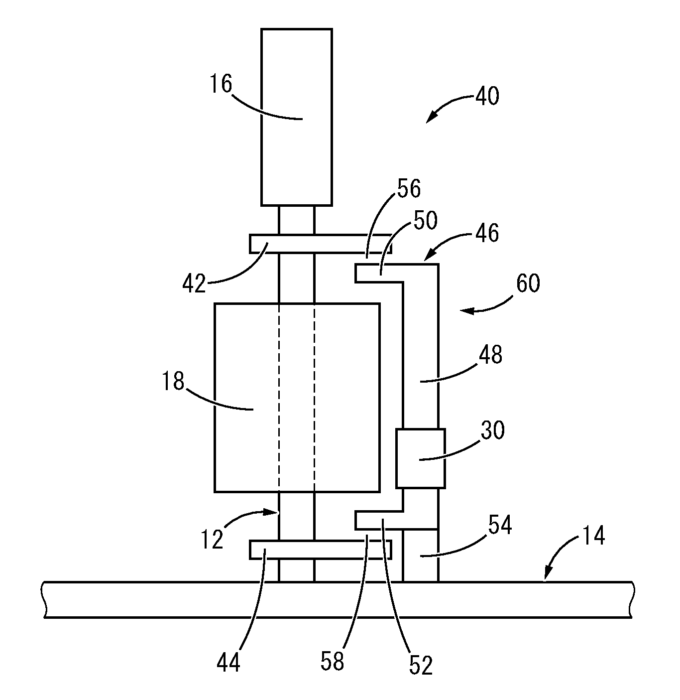 Magnetostrictive vibration power generation device