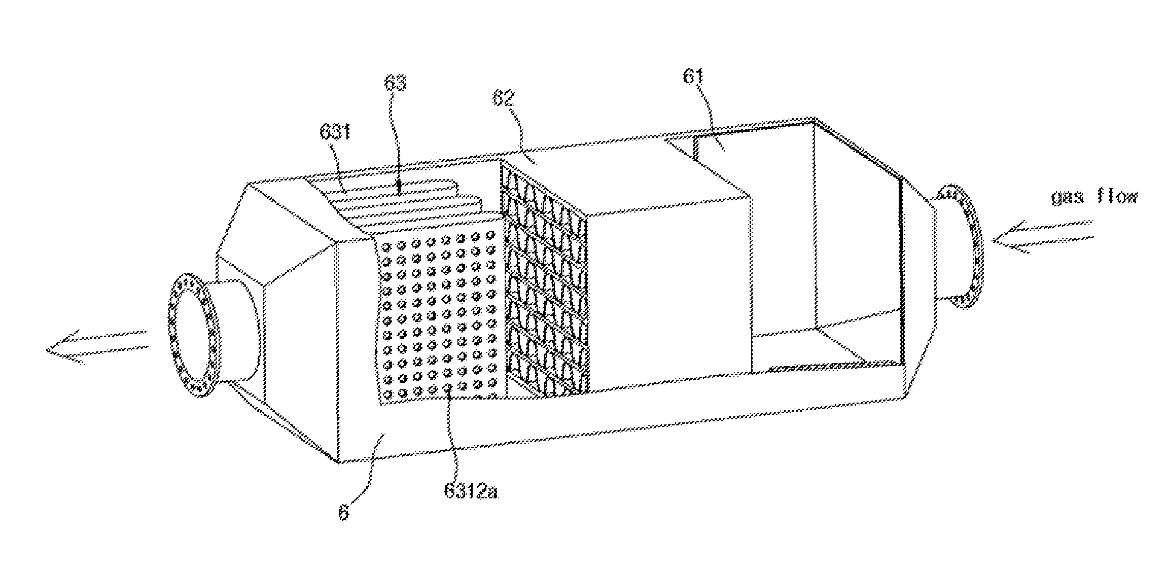 Exhaust Gas Denitrifying System having Noise-Reduction Structure