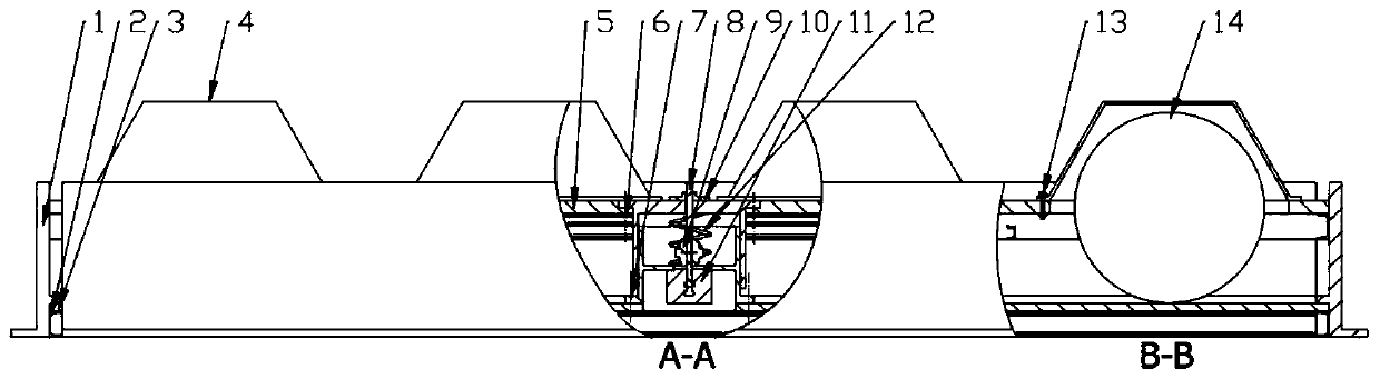 Lifting particle type impact energy consuming damping device