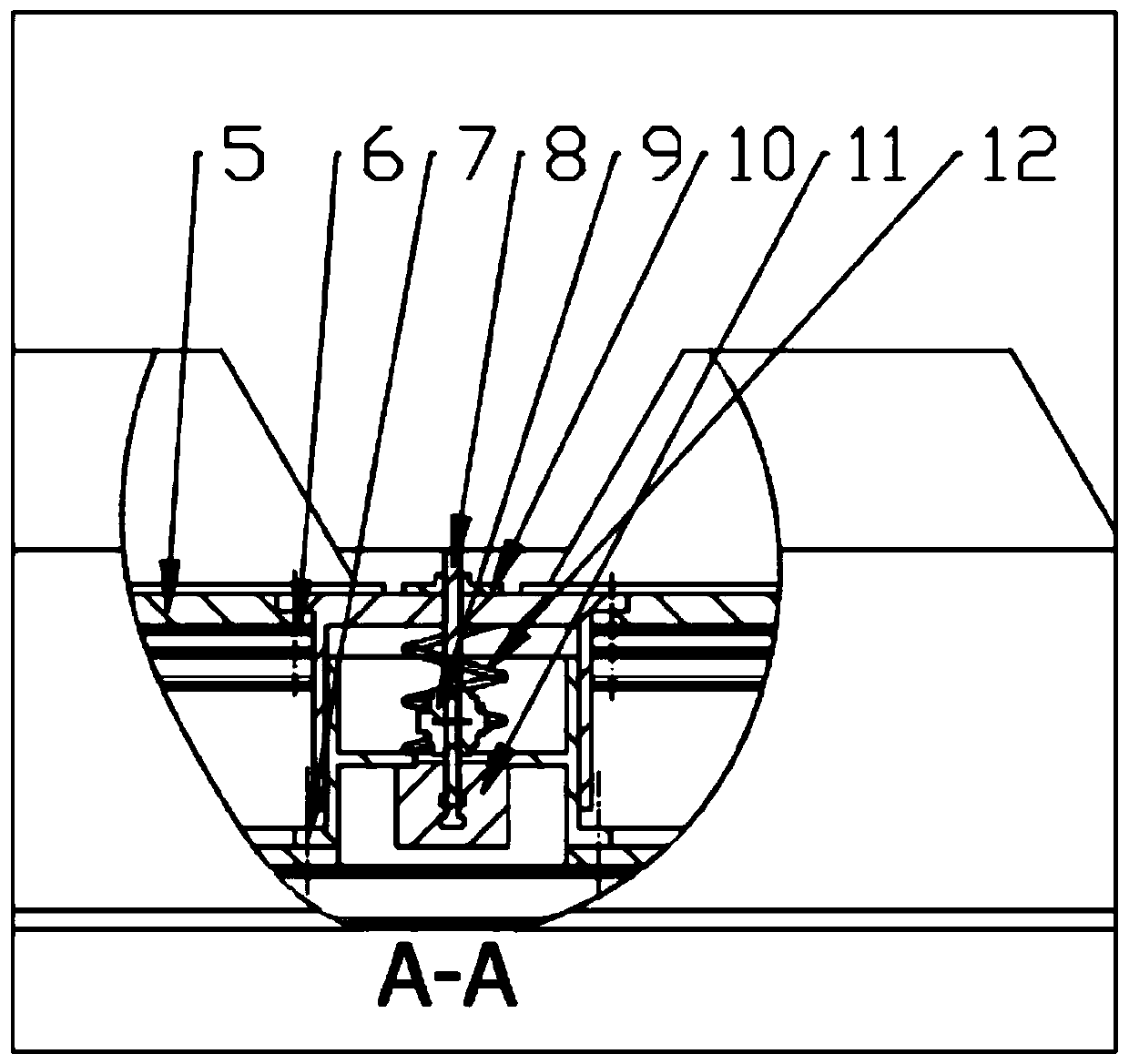 Lifting particle type impact energy consuming damping device