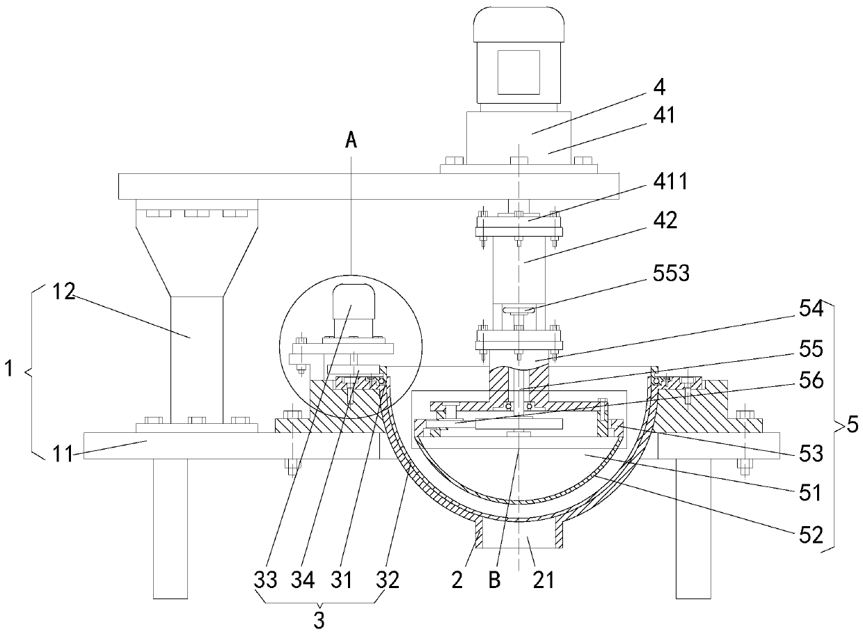 Freeze-dried medicinal material milling device