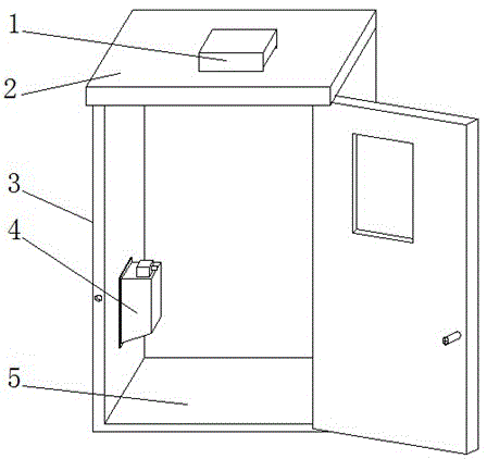 Power distribution cabinet with good dustproof ventilation performance