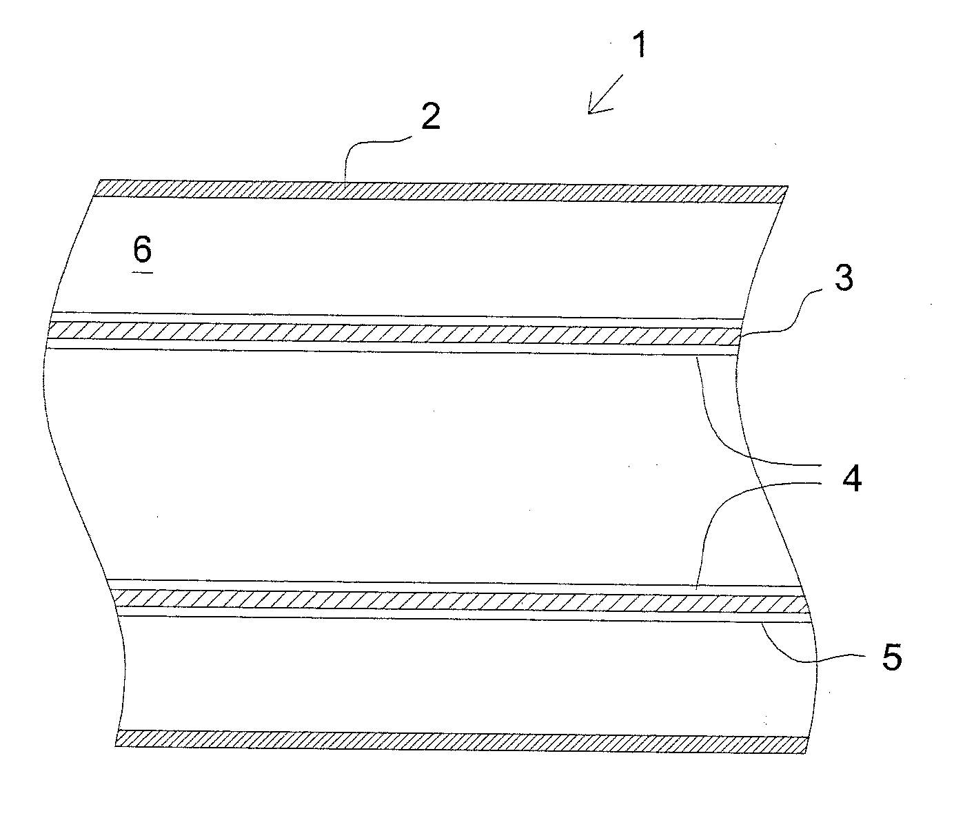 Tubular radiation absorbing device for a solar power plant with reduced heat losses