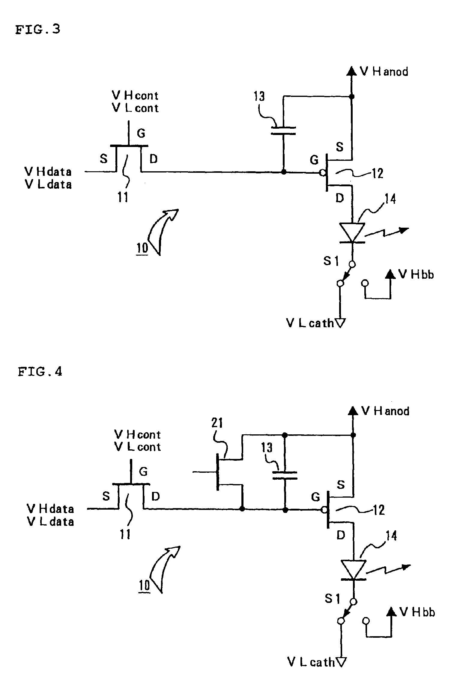 Device for driving luminescent display panel