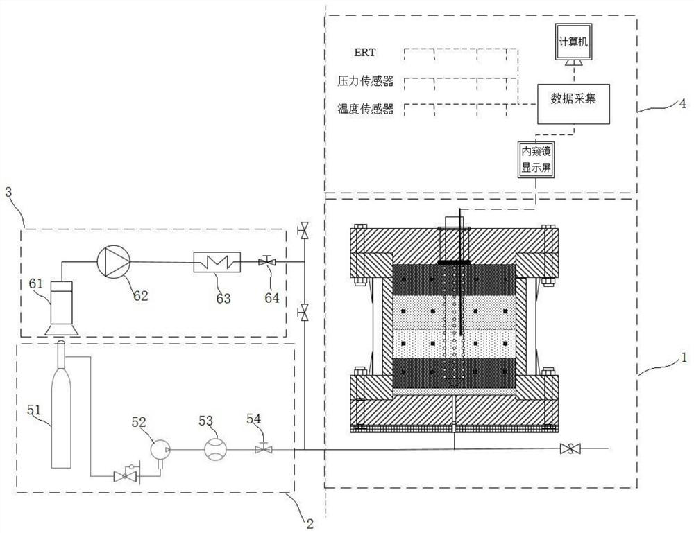 A three-dimensional comprehensive test mining system for large-scale full-scale mining wells