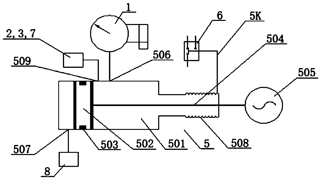 Gas circuit partition pressure adjusting mechanism for online verification of density relay