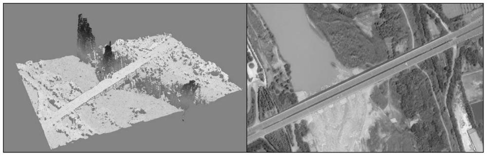 Method for rapidly extracting height of forest obstacle of power grid transmission line