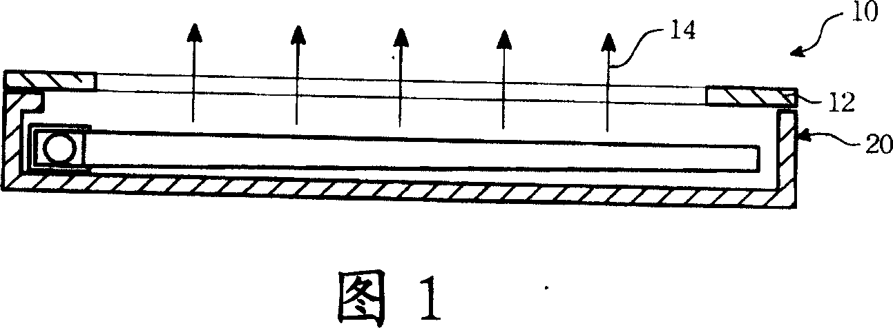 Optical background module set and its fixing mechanism