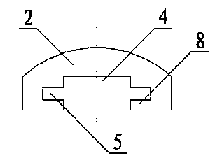 Slide-up fixing device of weak current ground copper bar