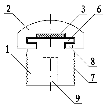 Slide-up fixing device of weak current ground copper bar