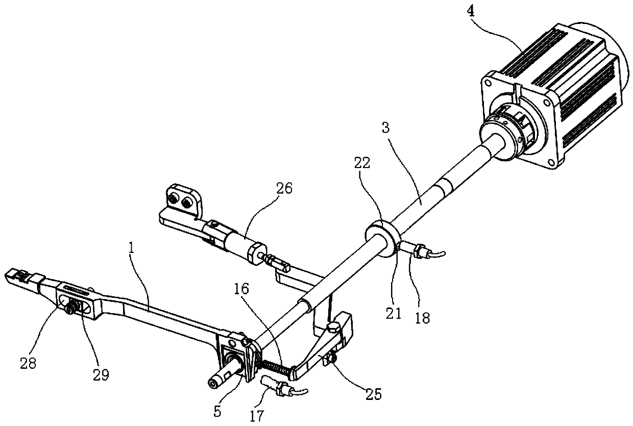 Needle distance adjusting device and operation method thereof