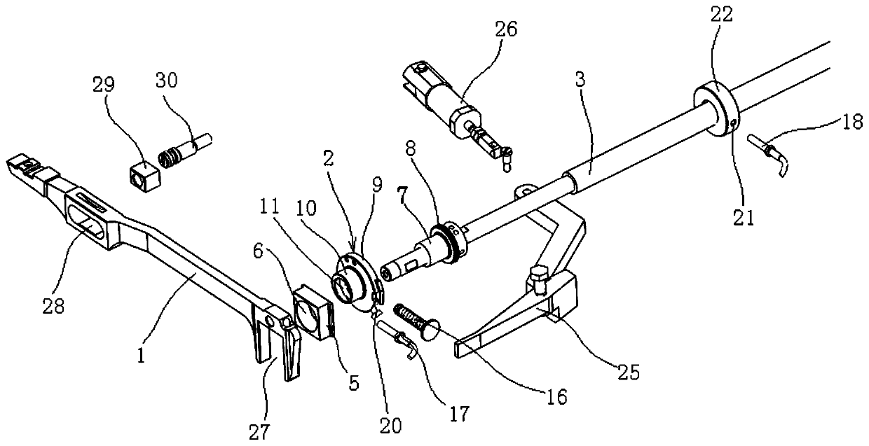 Needle distance adjusting device and operation method thereof