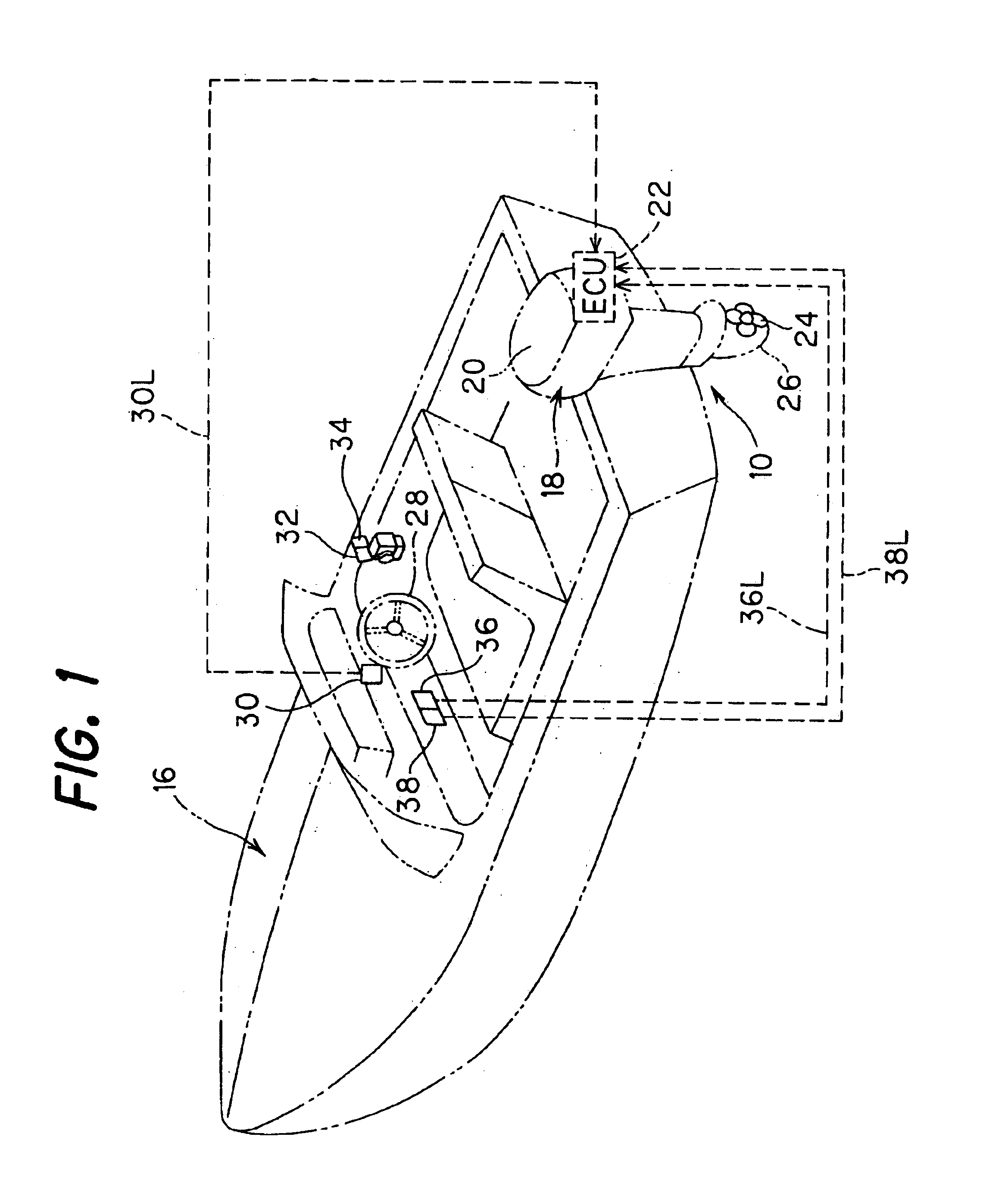 Outboard motor steering system