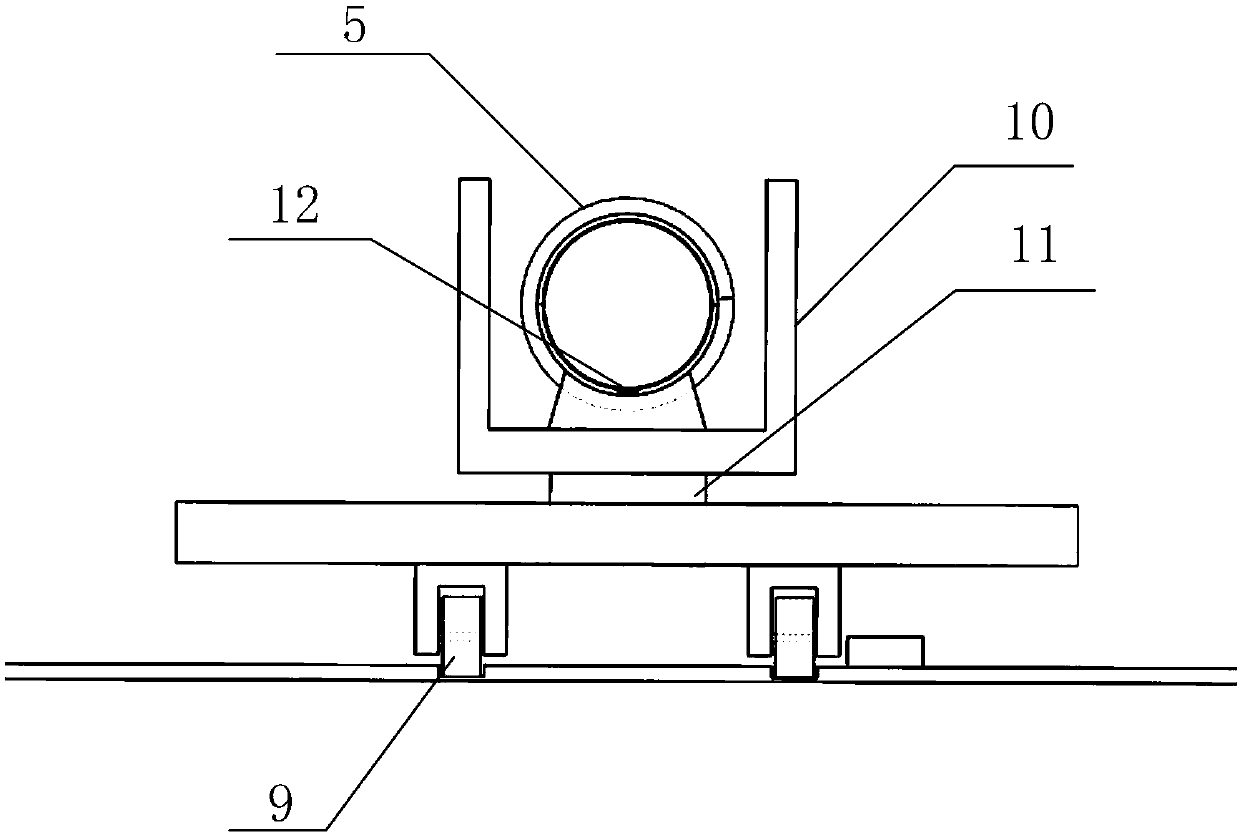 Rotary multidirectional sending device and method for railway cold chain logistics pipeline