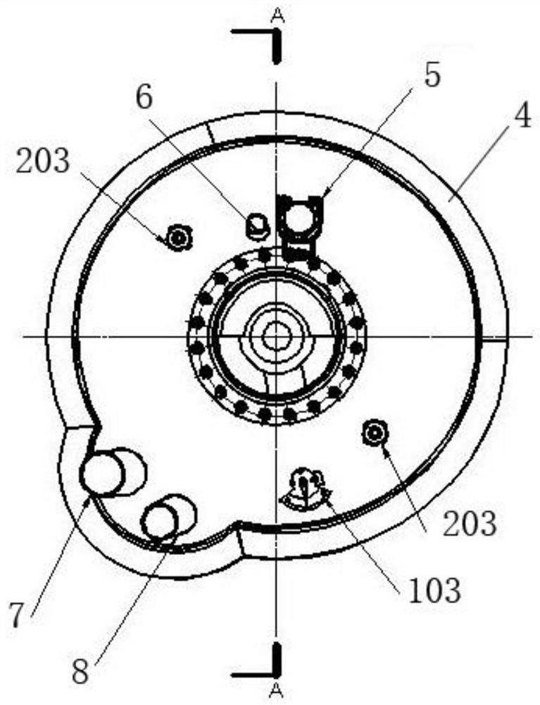 Burner and W flame boiler