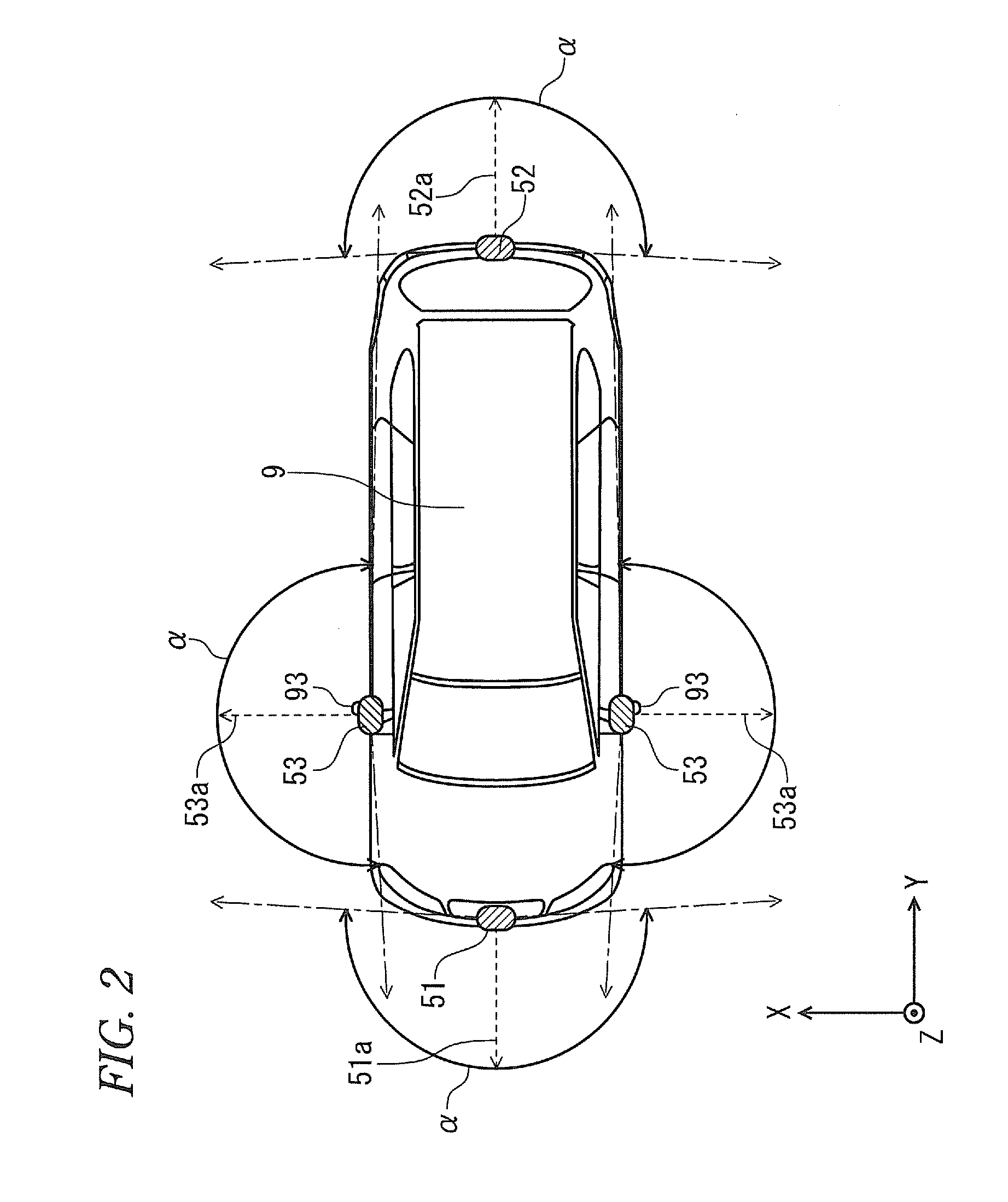 In-vehicle illuminating apparatus, image processing apparatus, and image displaying system