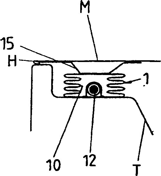System for deviating part of the external panelling of a motor vehicle