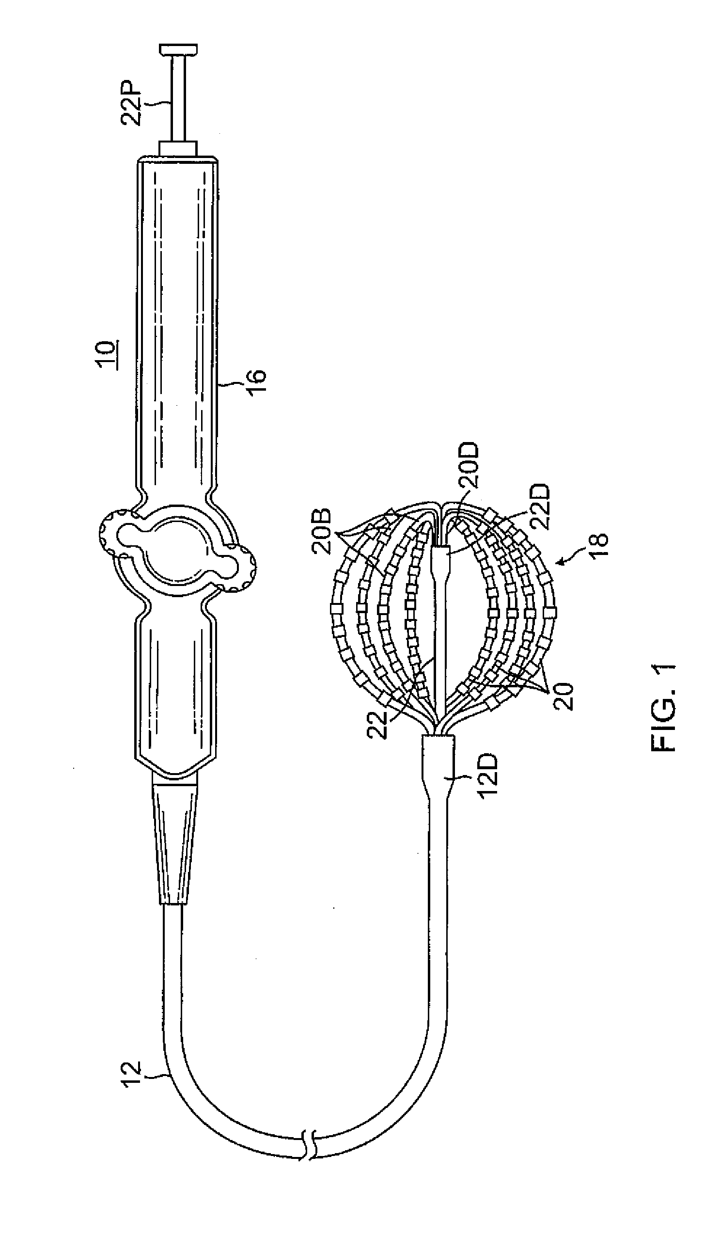 Basket catheter with deflectable spine