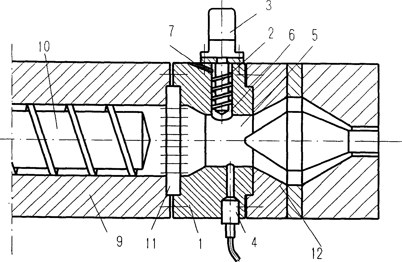 Screw extrusion melt pressure stabilizer and its method