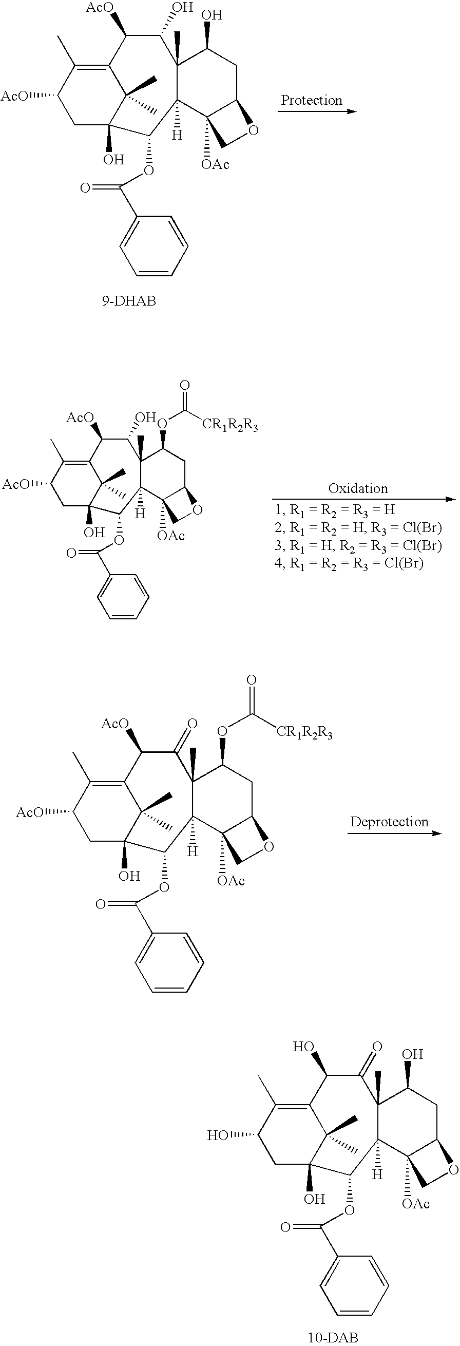 Conversion 9-dihydro-13-acetylbaccatin iii to 10-deacetylbaccatin iii