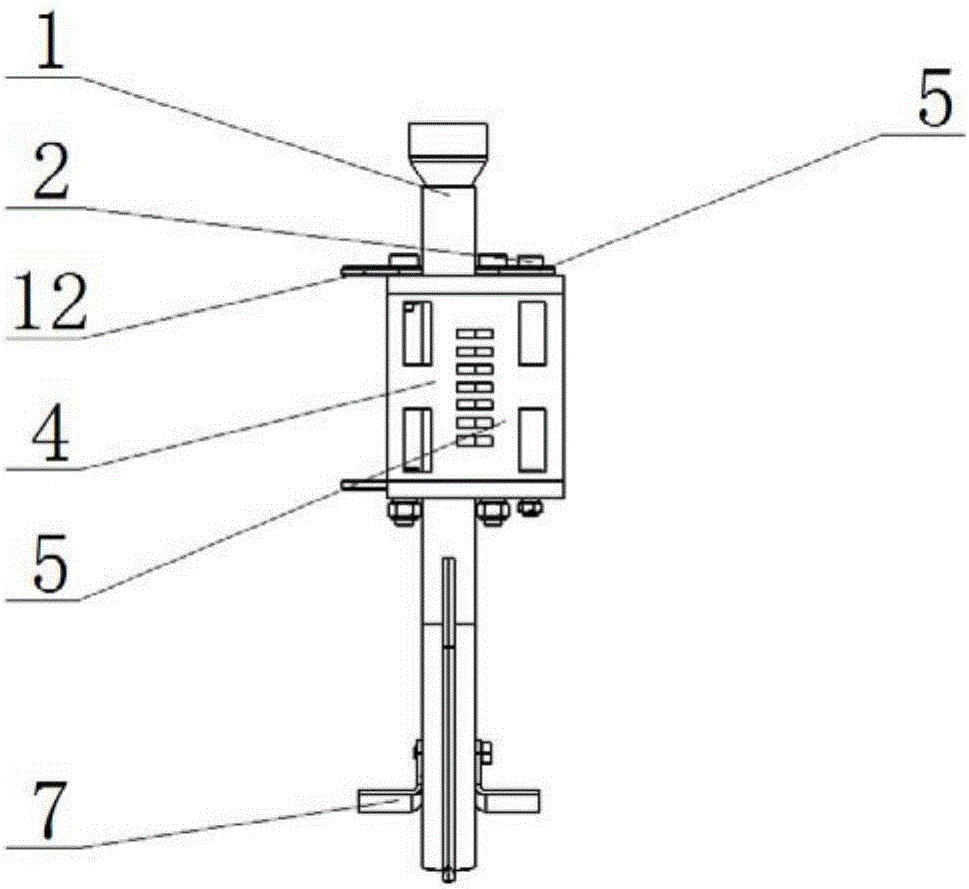 Vibratory layering fertilization furrower with staggered four rods