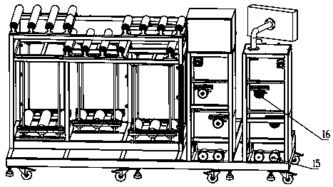 Double-row roll-to-roll continuous horizontal production equipment