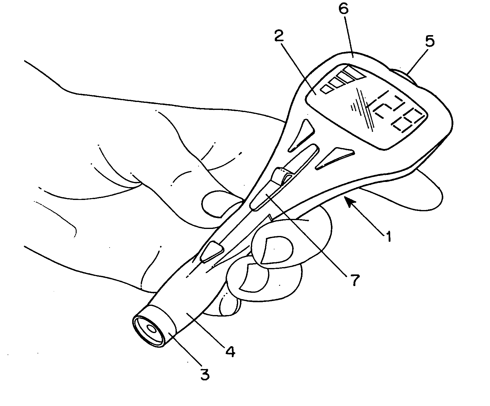 Combined lancet and electrochemical analyte-testing apparatus