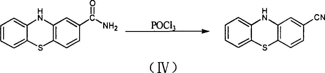 Preparation of 2-cyanophenthiazine