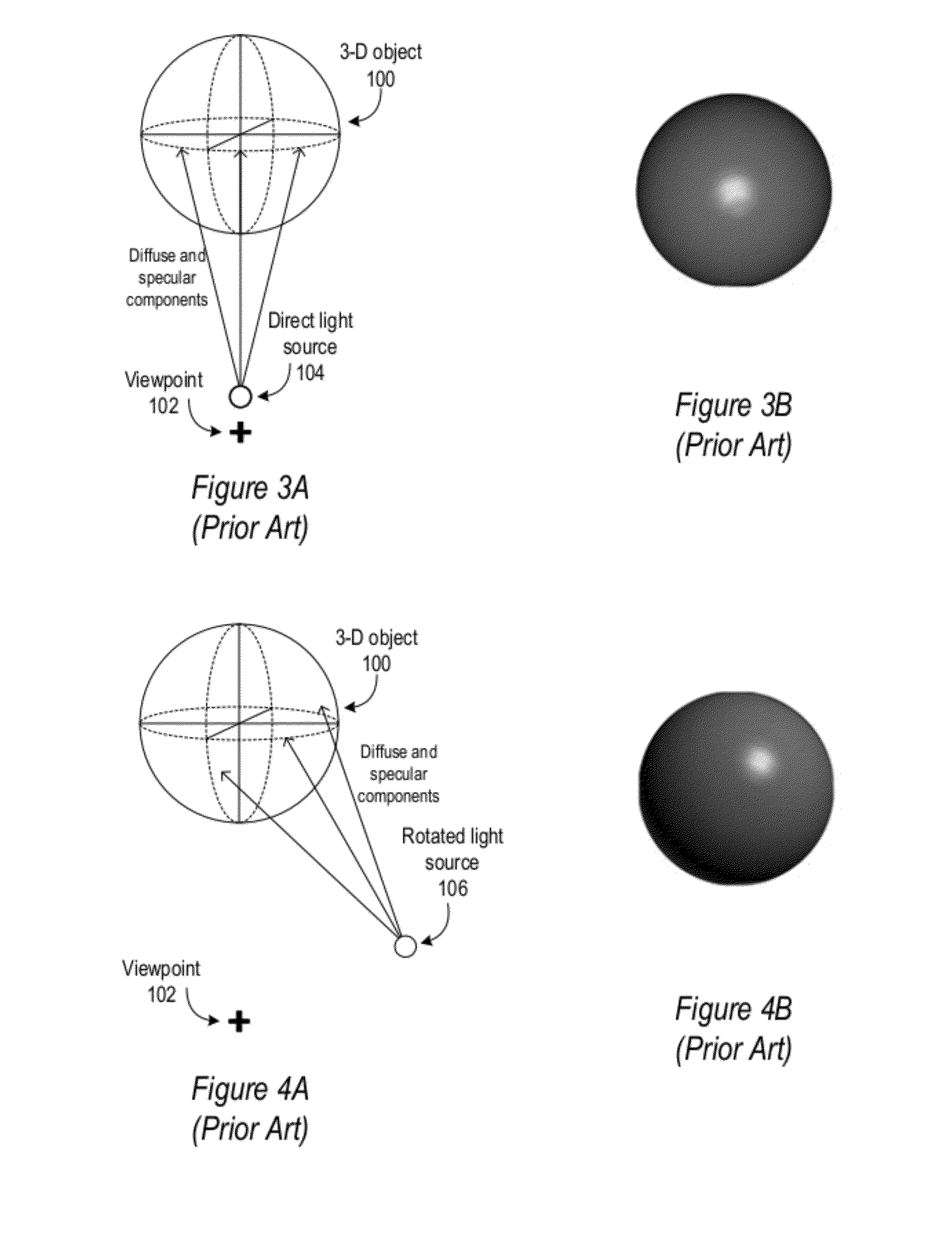 Method and apparatus for illuminating objects in 3-D computer graphics
