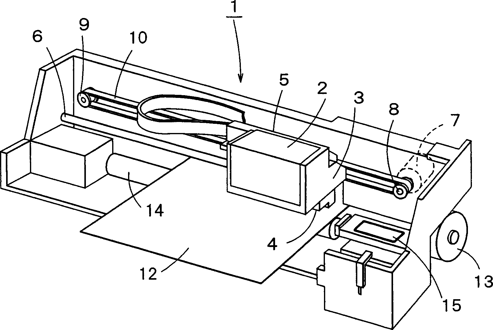 Liquid ejecting out device and its driving method