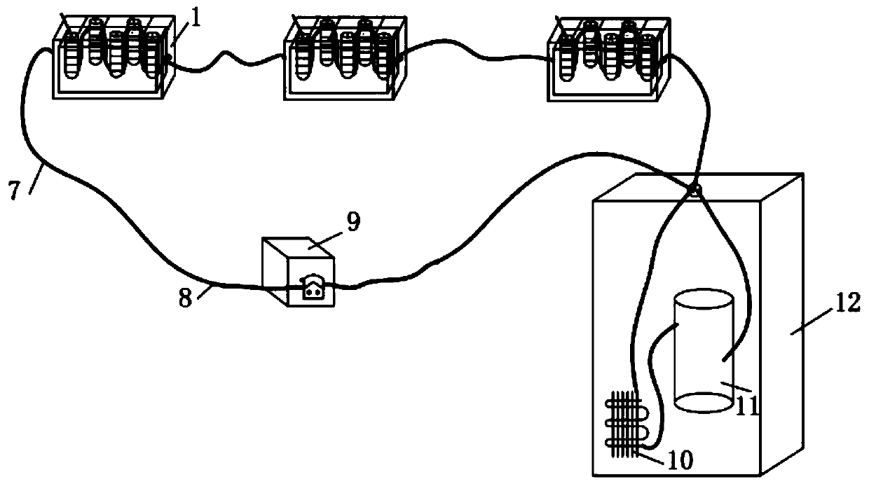 Gradient low-temperature biological enrichment reactor