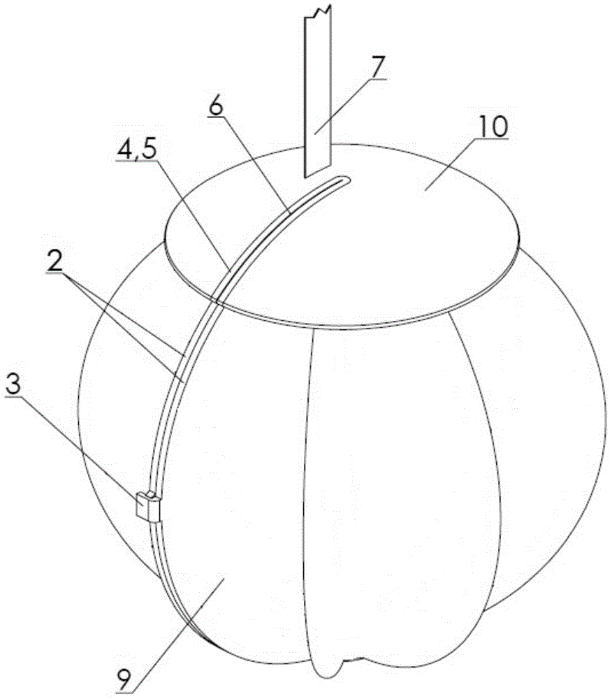 Rotation-folding-type environment-friendly recyclable fruit growth protection device