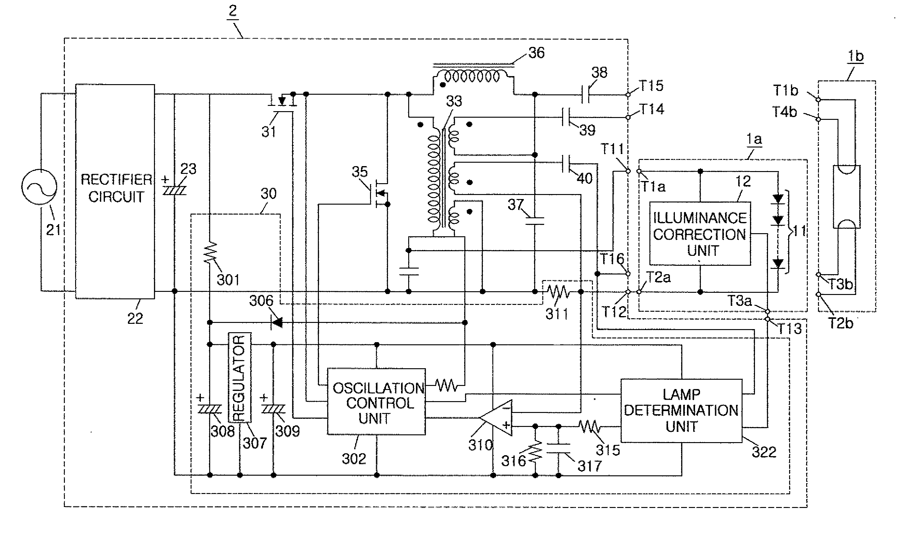 Illumination device, lamp, lighting circuit, and illumination apparatus