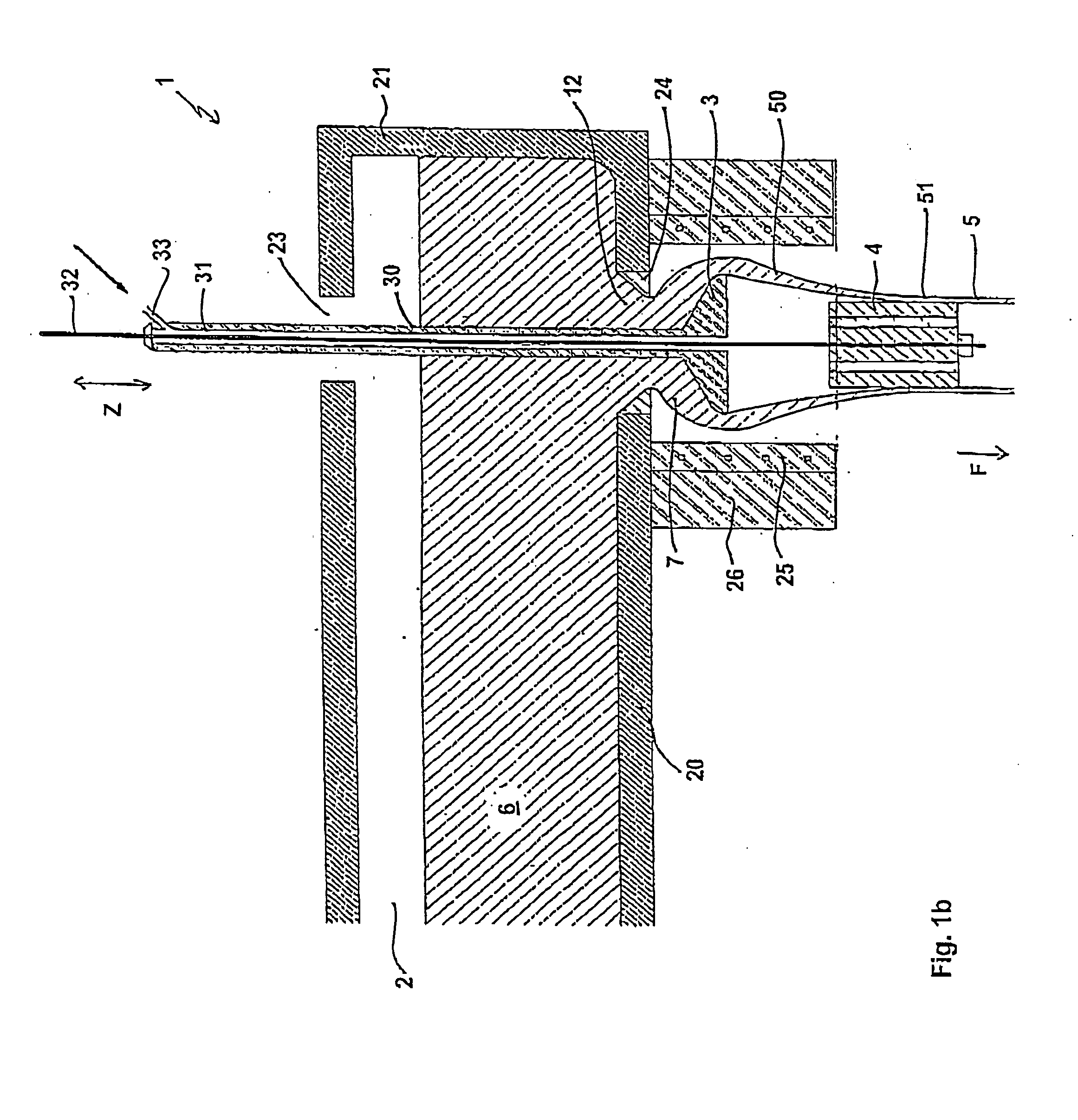 Method and apparatus for continuously manufacturing calibrated round or profiled glass tubes