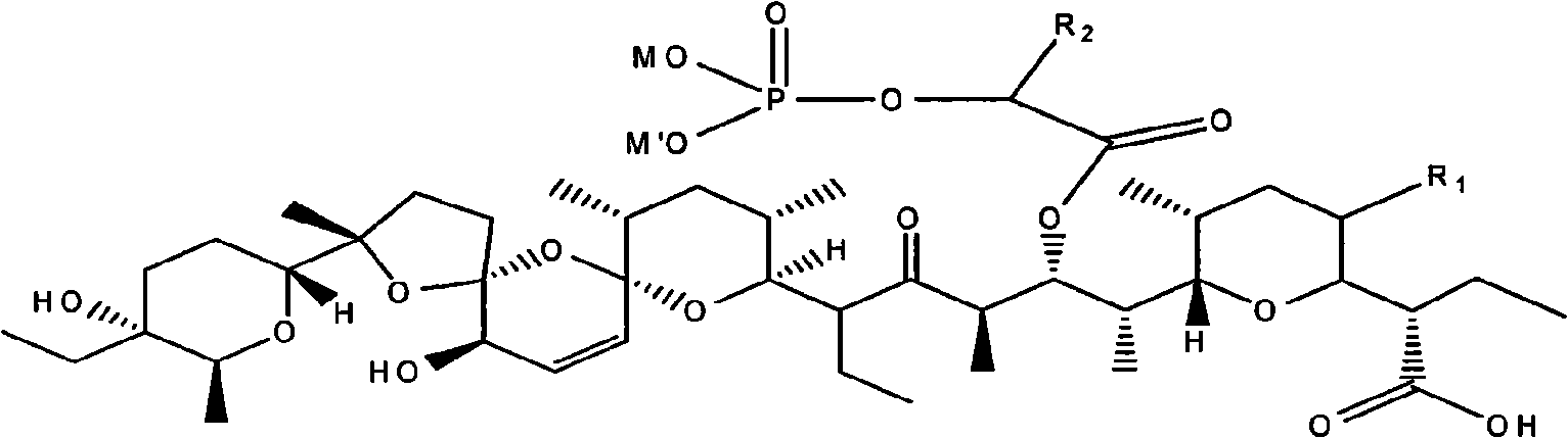 Phosphoryl carboxylic acid salinomycin ester derivative and preparing method thereof