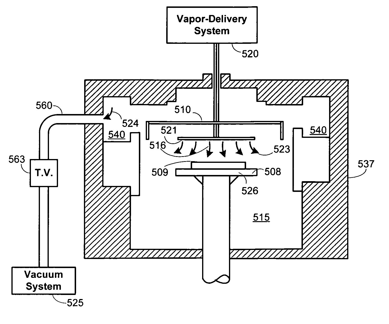 Hotwall reactor and method for reducing particle formation in GaN MOCVD