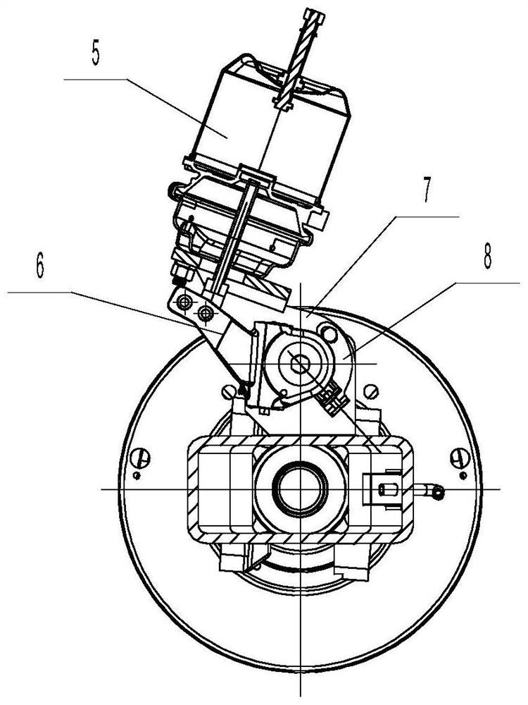 Automobile rear axle assembly with adjusting arm convenient to disassemble, assemble and adjust