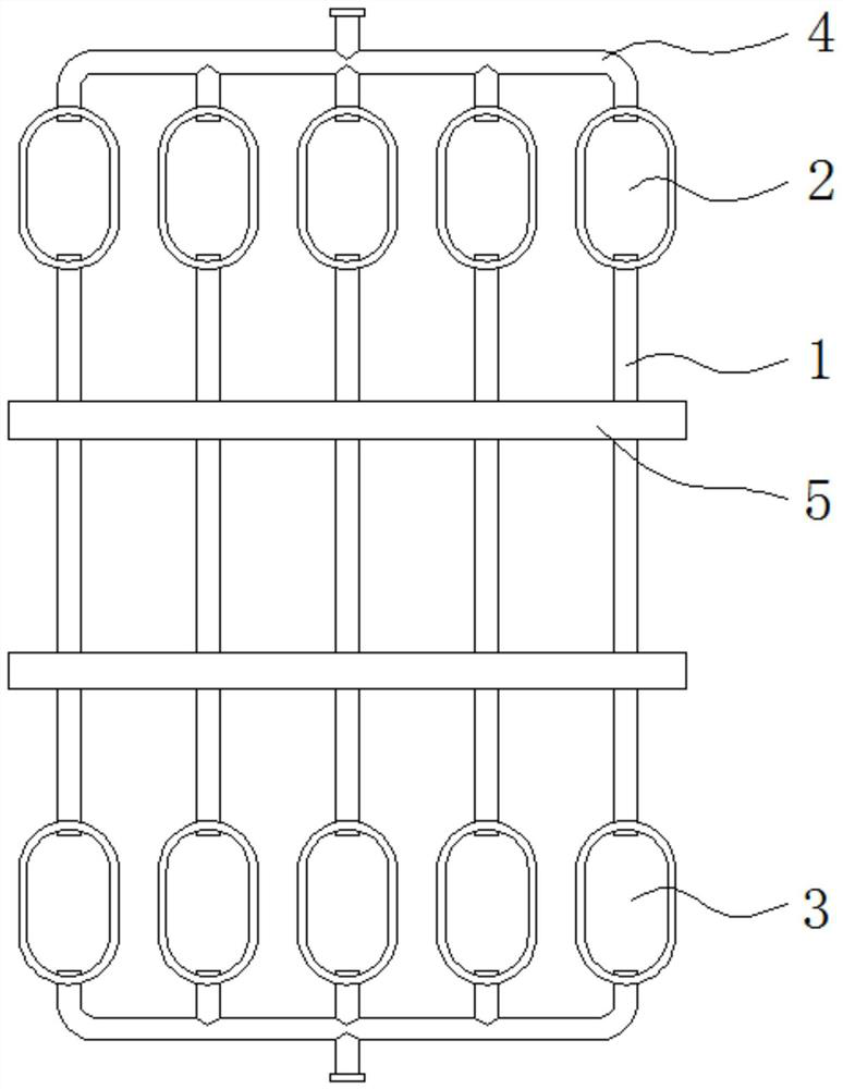 Capillary tube mat for gravity cabinet